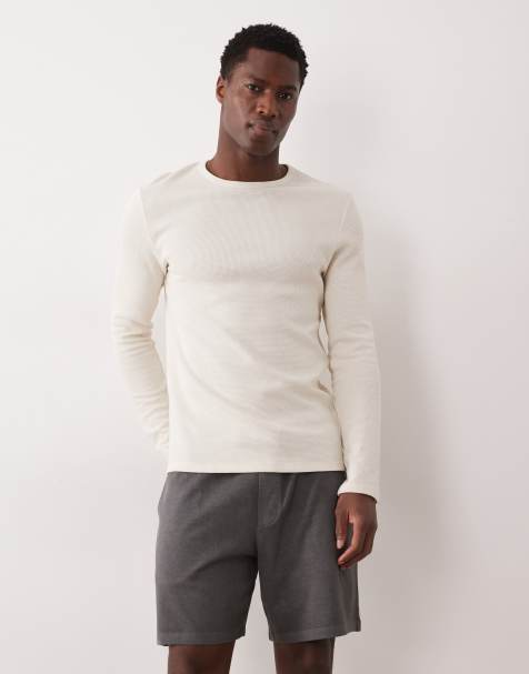 ASOS DESIGN oversized jersey short with back pocket in charcoal - view 1
