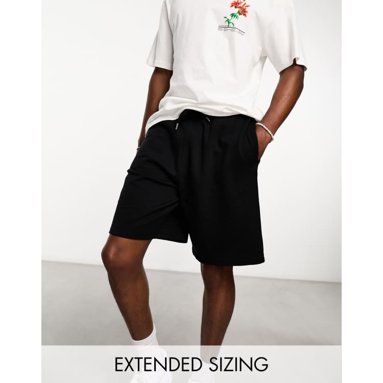 Mens black jersey store shorts