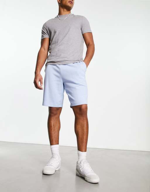 ASOS Design Oversized Jersey Shorts in Blue