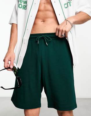 ASOS DESIGN ASOS DESIGN oversized jersey shorts in green