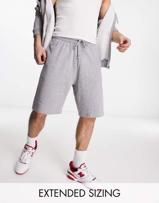 Grey marl sweat shorts new arrivals