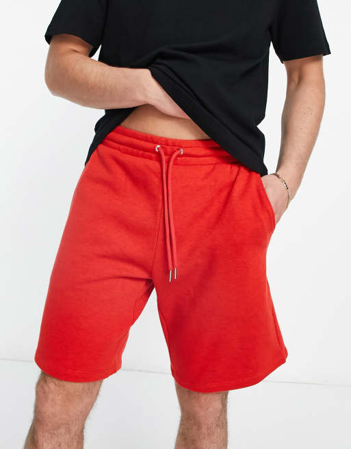 Plain store red shorts