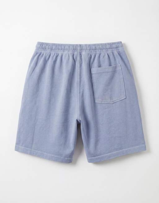 ASOS DESIGN oversized jersey shorts with back pocket in blue, 7 of 9