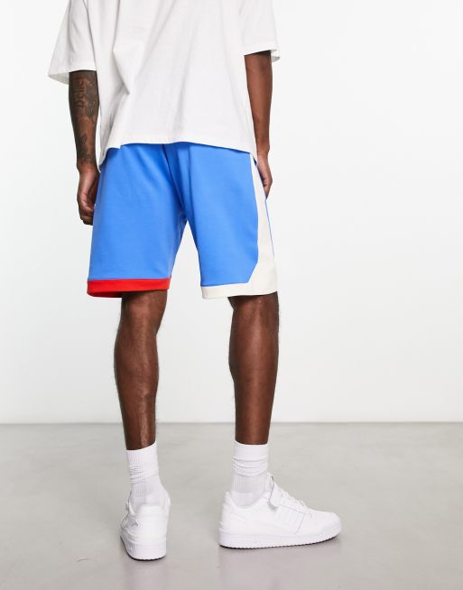 ASOS Design Oversized Jersey Shorts in Blue