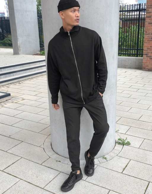 Black track outlet jacket