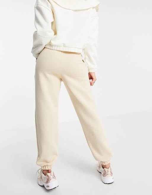 ASOS DESIGN Petite oversized jogger in white