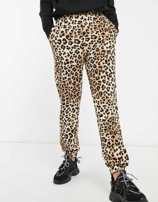 ASOS DESIGN oversized jogger in leopard print, 3 of 4