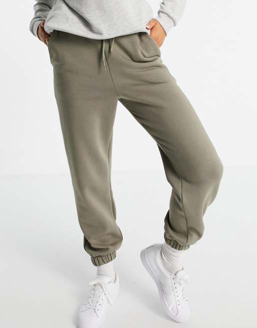 ASOS DESIGN oversized jogger in pale khaki