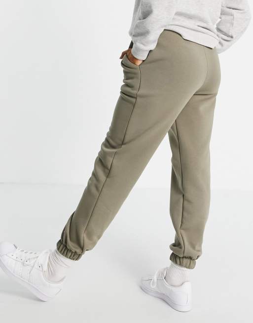 ASOS DESIGN oversized jogger in pale khaki