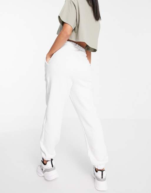 ASOS DESIGN oversized jogger in white