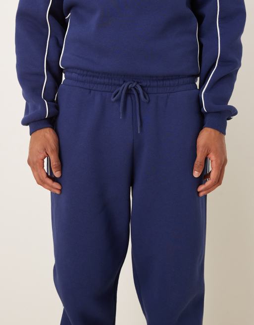 ASOS DESIGN oversized jogger with piping in blue, 5 of 5