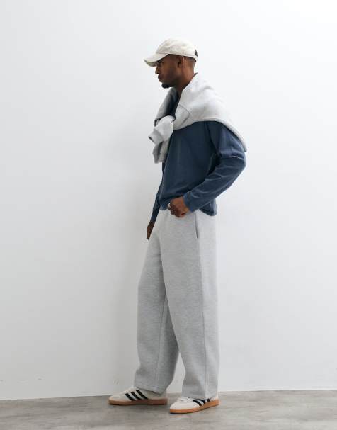 ASOS DESIGN oversized joggers i ballongmodell i grått - view 1