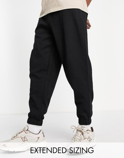 ASOS DESIGN oversized joggers in black