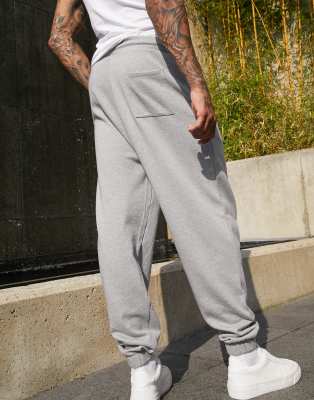 mens grey joggers asos