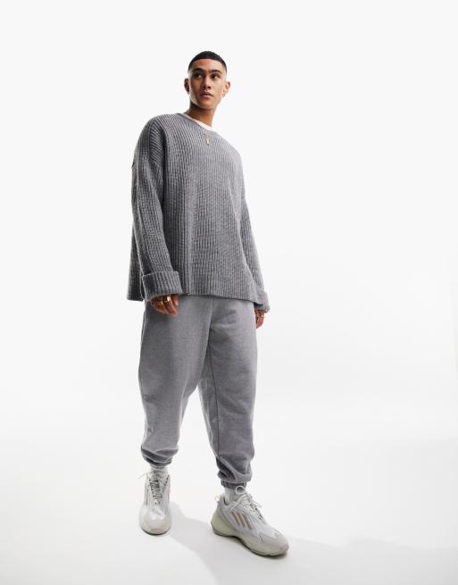 ASOS DESIGN oversized joggers in grey marl ASOS