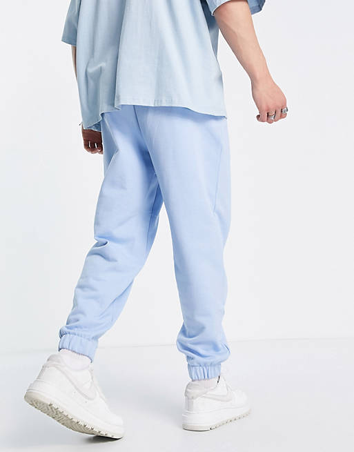 ASOS DESIGN oversized joggers in pastel blue, 2 of 4