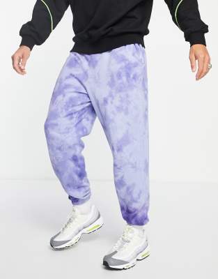 tie dye cuffed joggers