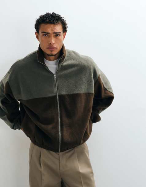 ASOS DESIGN oversized joggers with piping and print in light grey - LGREY - view 1