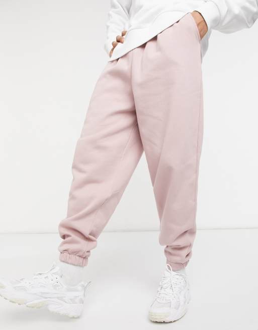 Washed pink joggers hot sale