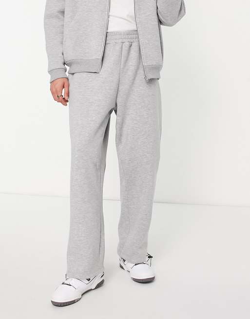 ASOS DESIGN - Oversized joggingbroek met ballonpijpen in gemêleerd in grijs, deel van co-ord set, 2 van 4