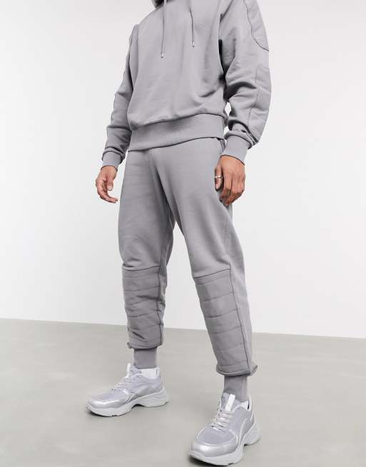 ASOS DESIGN - Combi-set met bikerdetails in grijs, 3 van 3