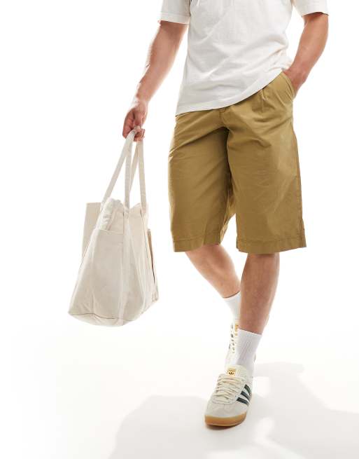 ASOS DESIGN - Oversized jort short in camel