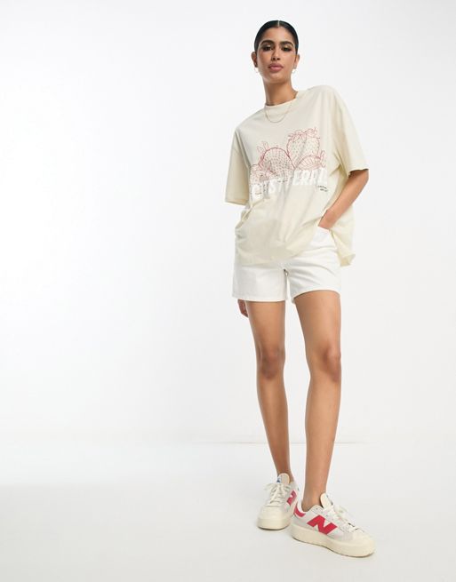 Oversized Graphic T-shirt And Short Set