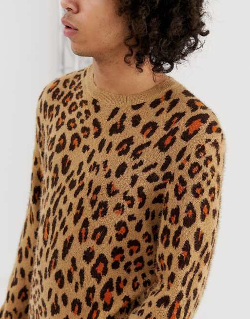 Leopard shop oversized sweater