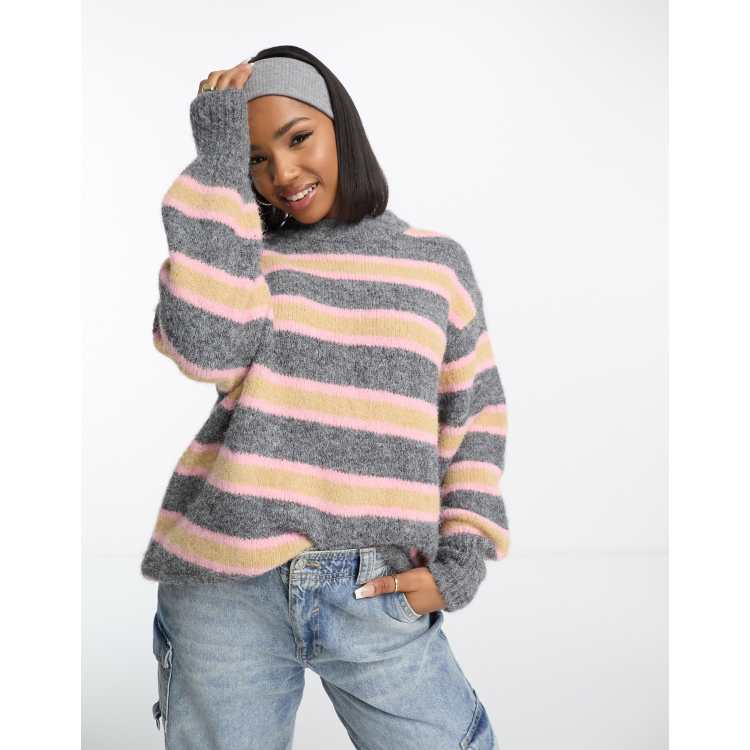 Pink and grey on sale jumper