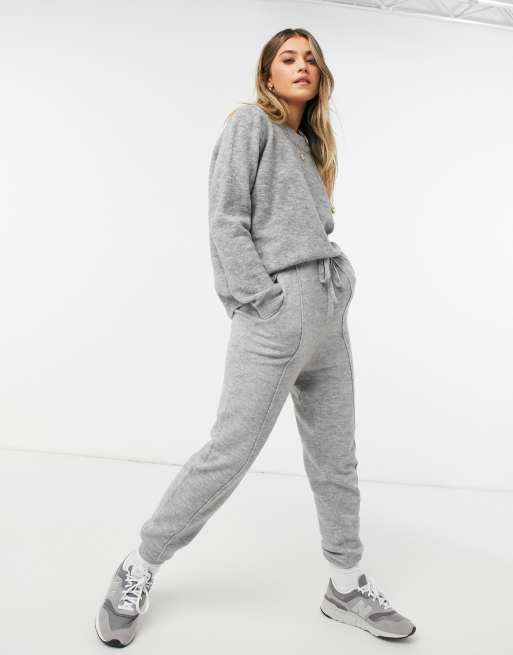 ASOS DESIGN oversized jumper with crew neck in grey