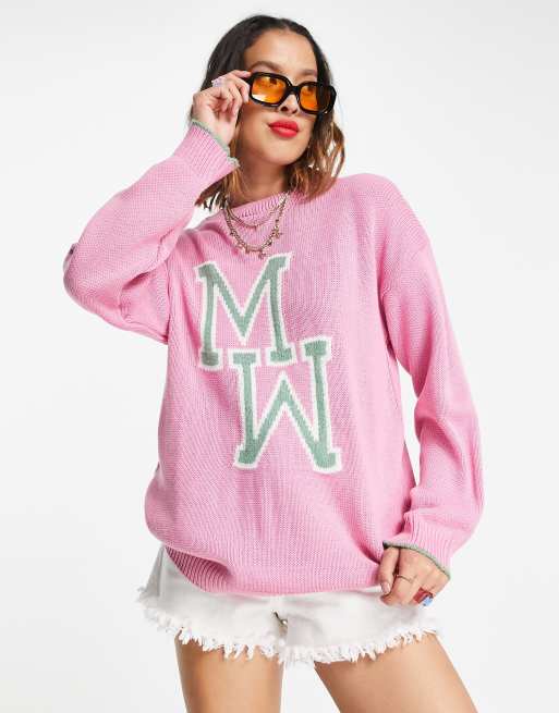 Asos pink outlet jumper