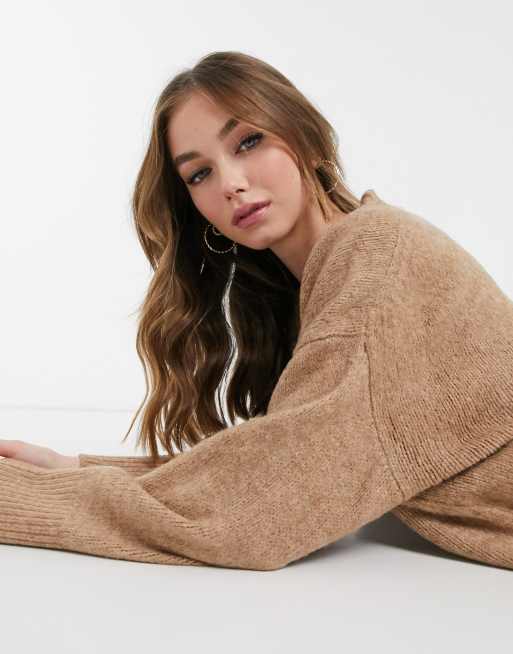 Oversized shop camel jumper