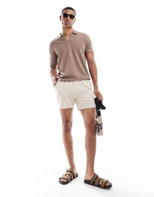 [ 現貨/預訂 𐙚˙✧] Oversized mesh polo top/ brown main image 1