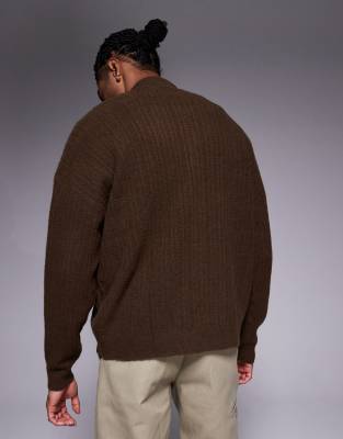 トップス POLYPLOID CARDIGAN C BROWN MELANGE POLYPLOID/CARDIGAN C (BROWN MELANGE)