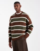 Jaded London loose knit abstract jumper in multi | ASOS