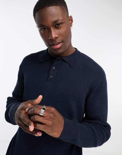 Asos shop knitted polo