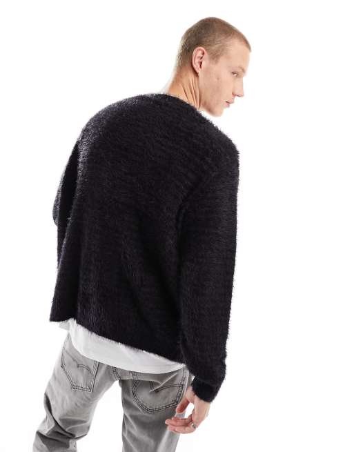 Feather knit outlet cardigan