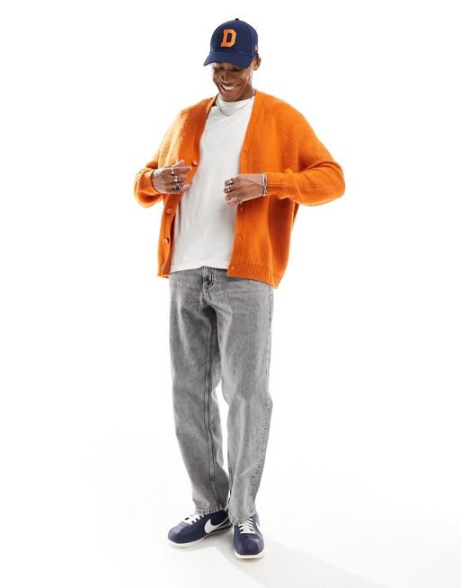 Keep Me Bundled Rust Orange Fuzzy Knit Cardigan