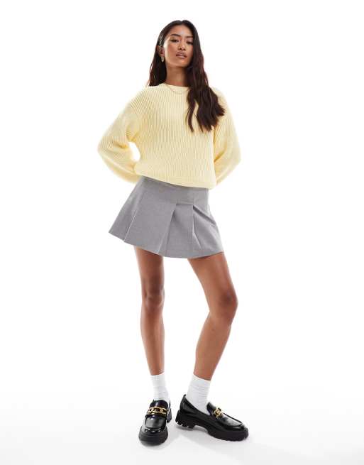 ASOS DESIGN oversized knitted jumper in buttermilk, 4 of 4