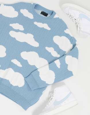 asos blue jumper