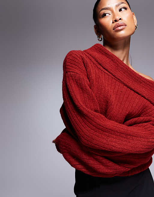 Wine Weekend Off The Shoulder Pullover Wine Weekend Off The Shoulder Pullover