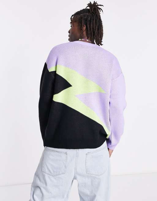 Topshop lightning bolt sweater sale