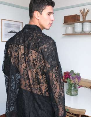 asos lace shirt