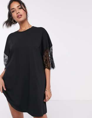 asos black shirt dress