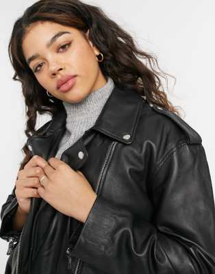 asos womens leather jacket