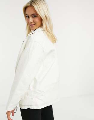 asos white jacket