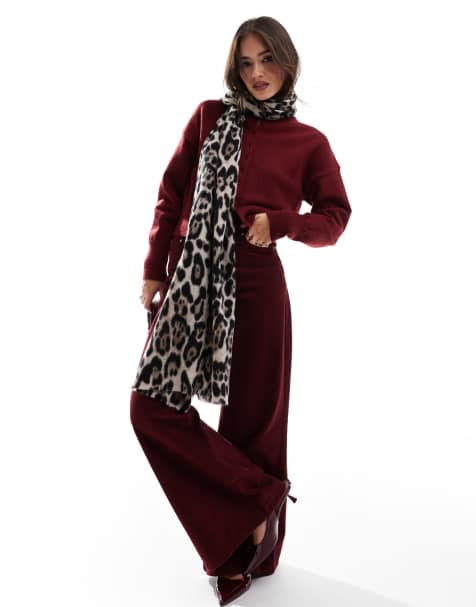 ASOS DESIGN oversized leopard print scarf - view 1