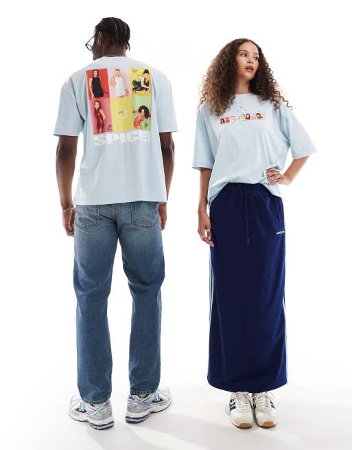 ASOS DESIGN oversized licence t-shirt with Spice Girls prints in baby blue, 3 of 4