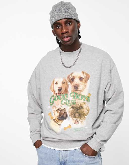 Dog print sweatshirt on sale