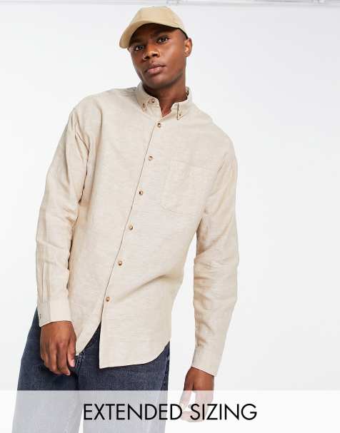 mens linen shirts long sleeve